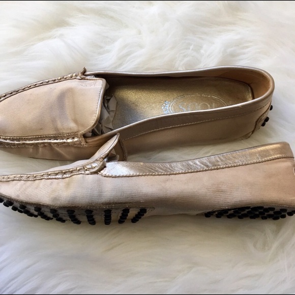 Tod’s Gold Loafers - Picture 3 of 5